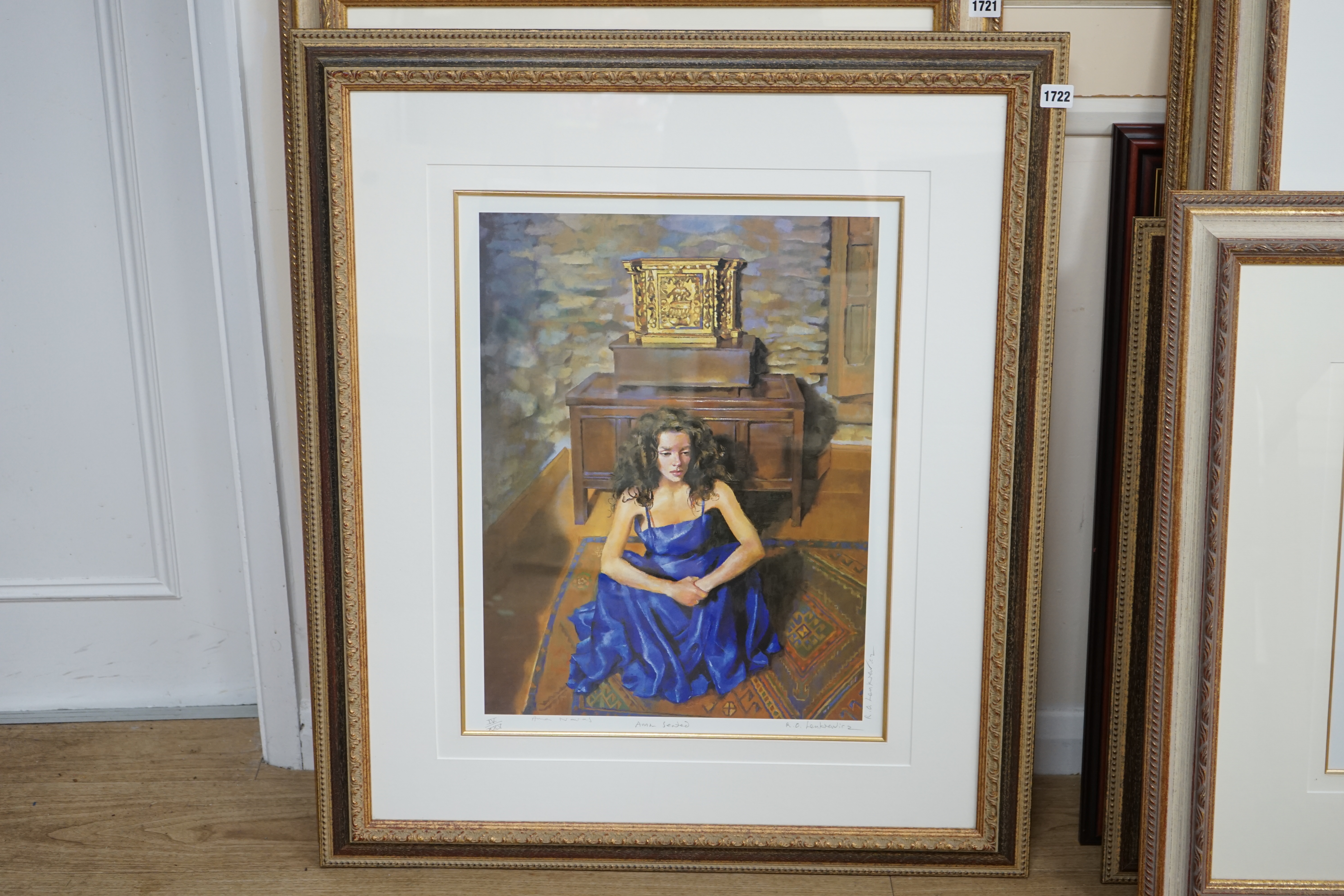 Robert Lenkiewicz (1941-2002), artist proof lithograph, 'Anna seated' (Millenium Edition), no.1V/XXV signed in pencil, titled and inscribed Anna Navas, 52 x 39cm. Condition - good